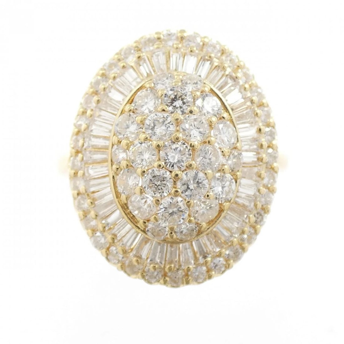 K18YG DIAMOND RING - 2