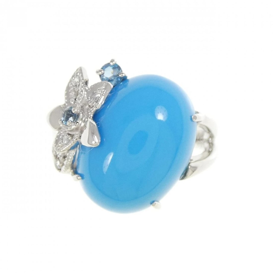K18WG TURQUOISE RING - 2