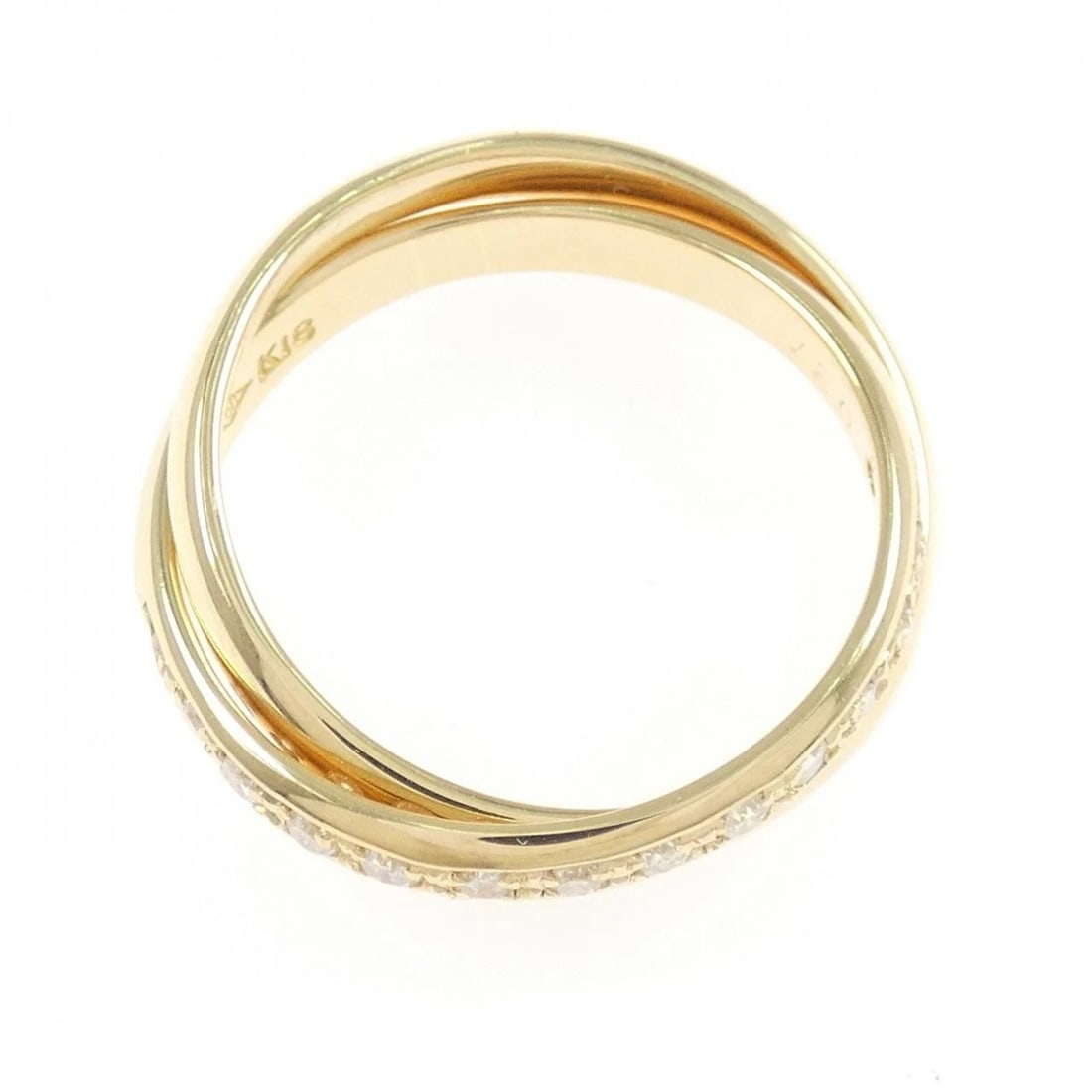 K18YG DIAMOND RING: K18YG Diamond Ring Brand: Unbranded Type: Diamond ring Material: 18K yellow gold, Main Stone/Creation Natural Color: yellow gold Size: 8.75US Accessories: None Accessories Notice: When