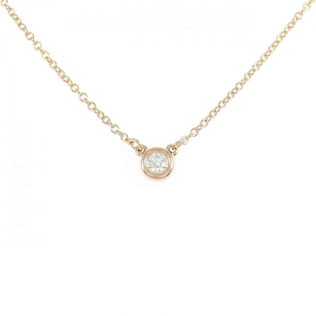 TIFFANY & CO. BY THE YARD NECKLACE: Tiffany & Co. By the Yard Necklace Brand: Tiffany Type: Necklace Material: 750 Pink Gold, Main Stone/Creation Natural Color: Pink Gold Size: 37cm,ActualSize Diameter: 4.3mm Chain Max. W: 1.1mm