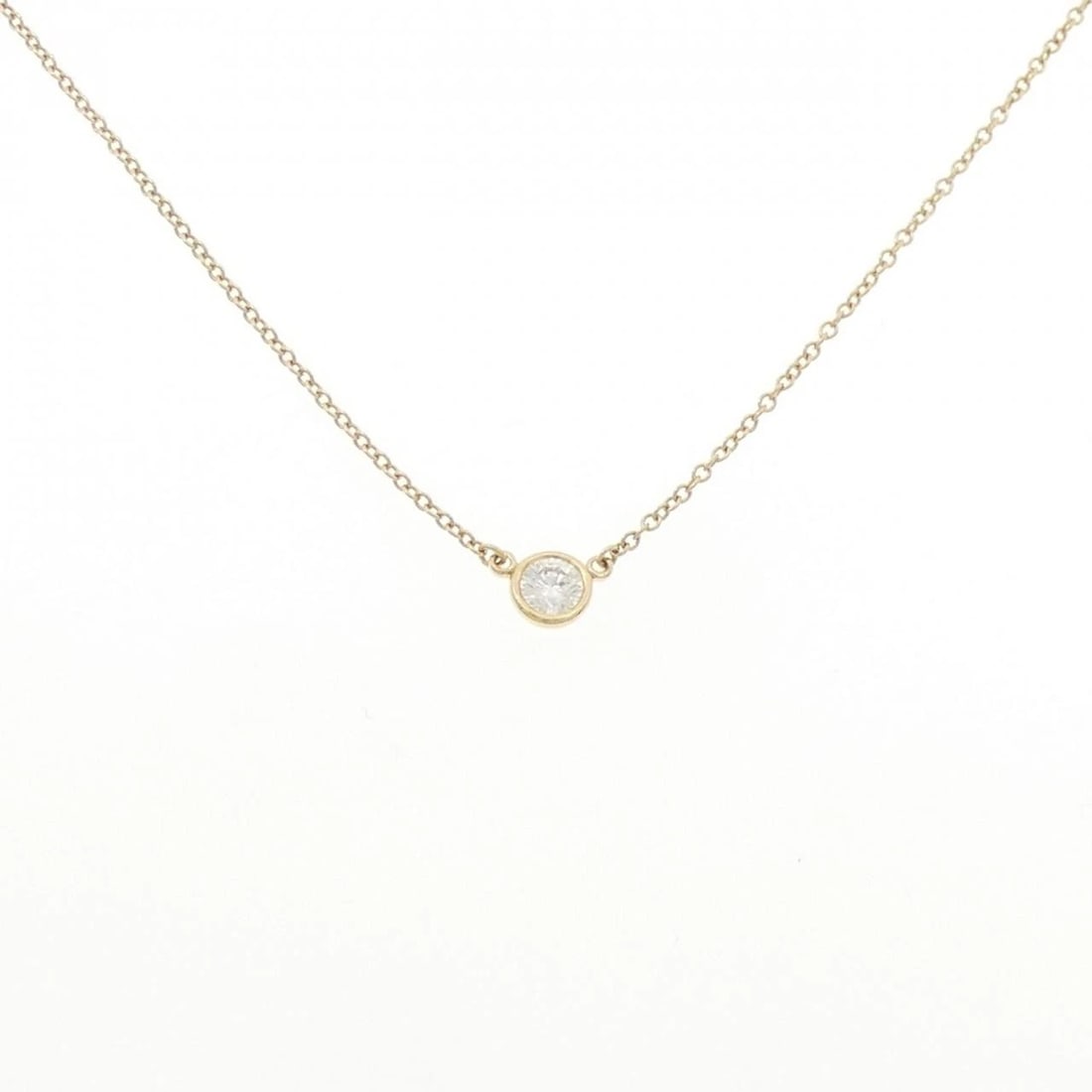 TIFFANY & CO. BY THE YARD NECKLACE: Tiffany & Co. By the Yard Necklace Brand: Tiffany Type: Necklace Material: 750 Yellow Gold, Main Stone/Creation Natural Color: Yellow Gold Size: 41cm,ActualSize Diameter: 4.5mm Chain Max. W: