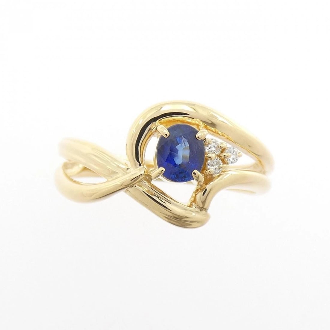 K18YG SAPPHIRE RING - 2