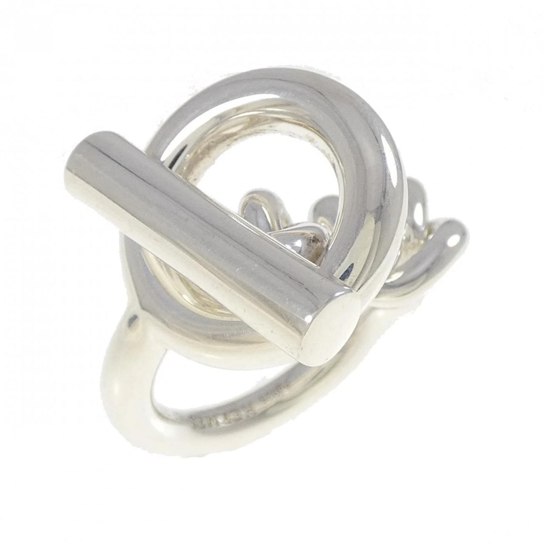 HERMES CROISETTE RING: HERMES Croisette Ring Brand: HERMES Type: Ring Material: 925 Silver, Color: Silver Size: 6 (US size) Accessories: None Accessories Notice: When purchasing pre-owned goods, please refer to