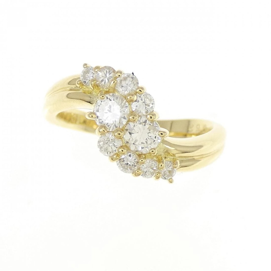 K18YG DIAMOND RING - 2