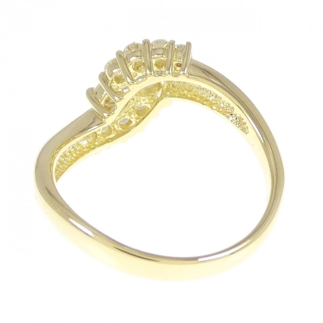 K18YG DIAMOND RING - 3