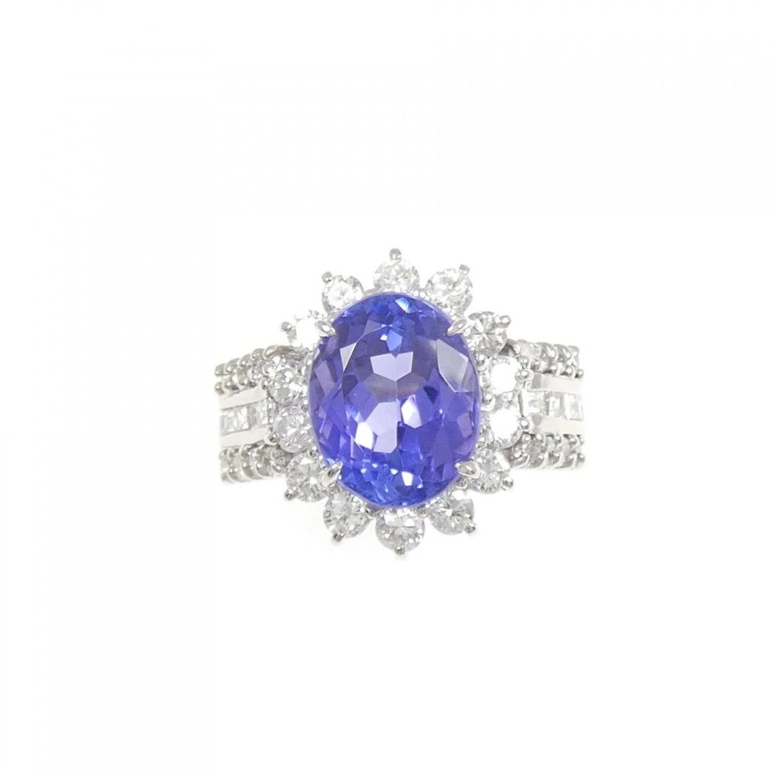 PT900 TANZANITE RING - 2