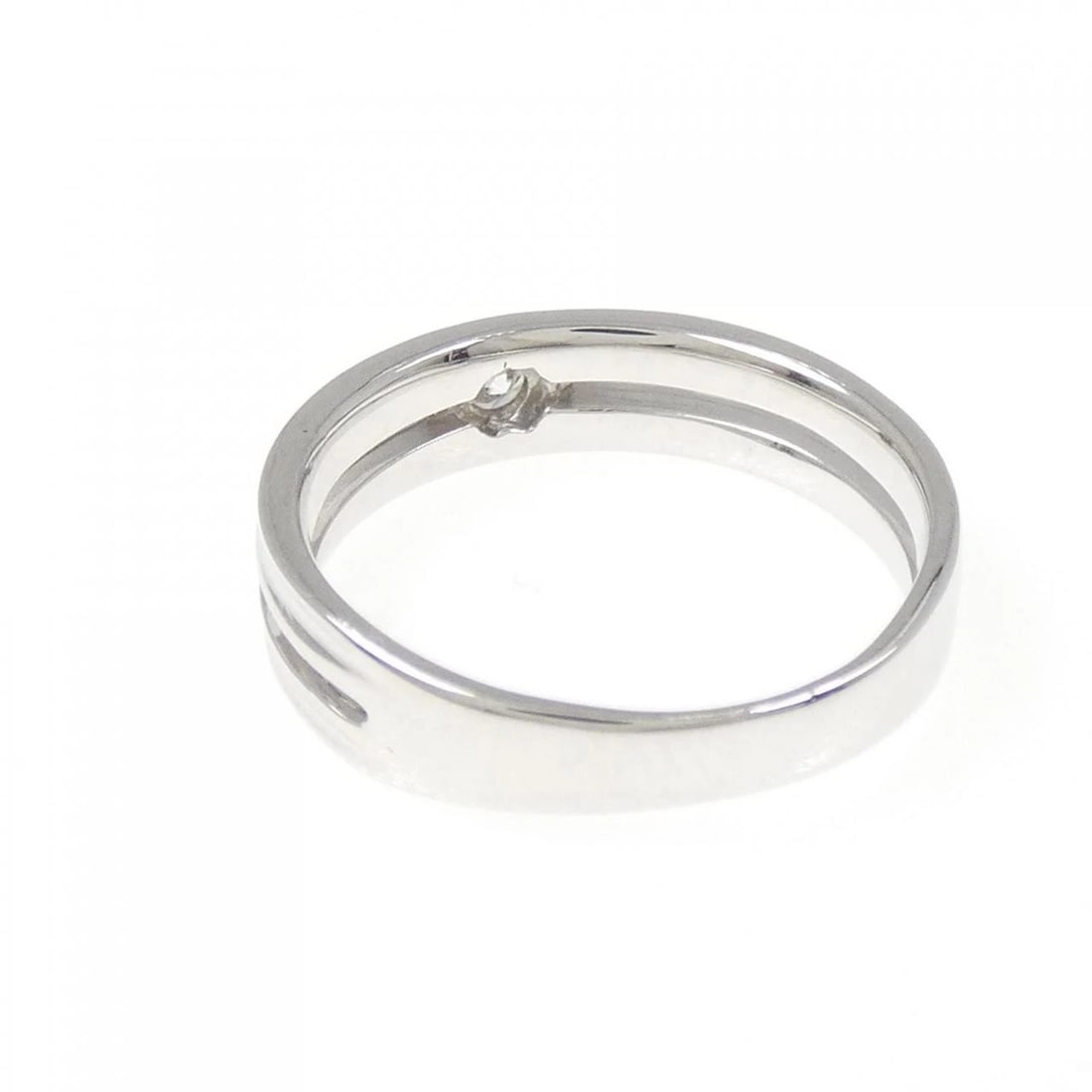 K18WG DIAMOND RING - 3