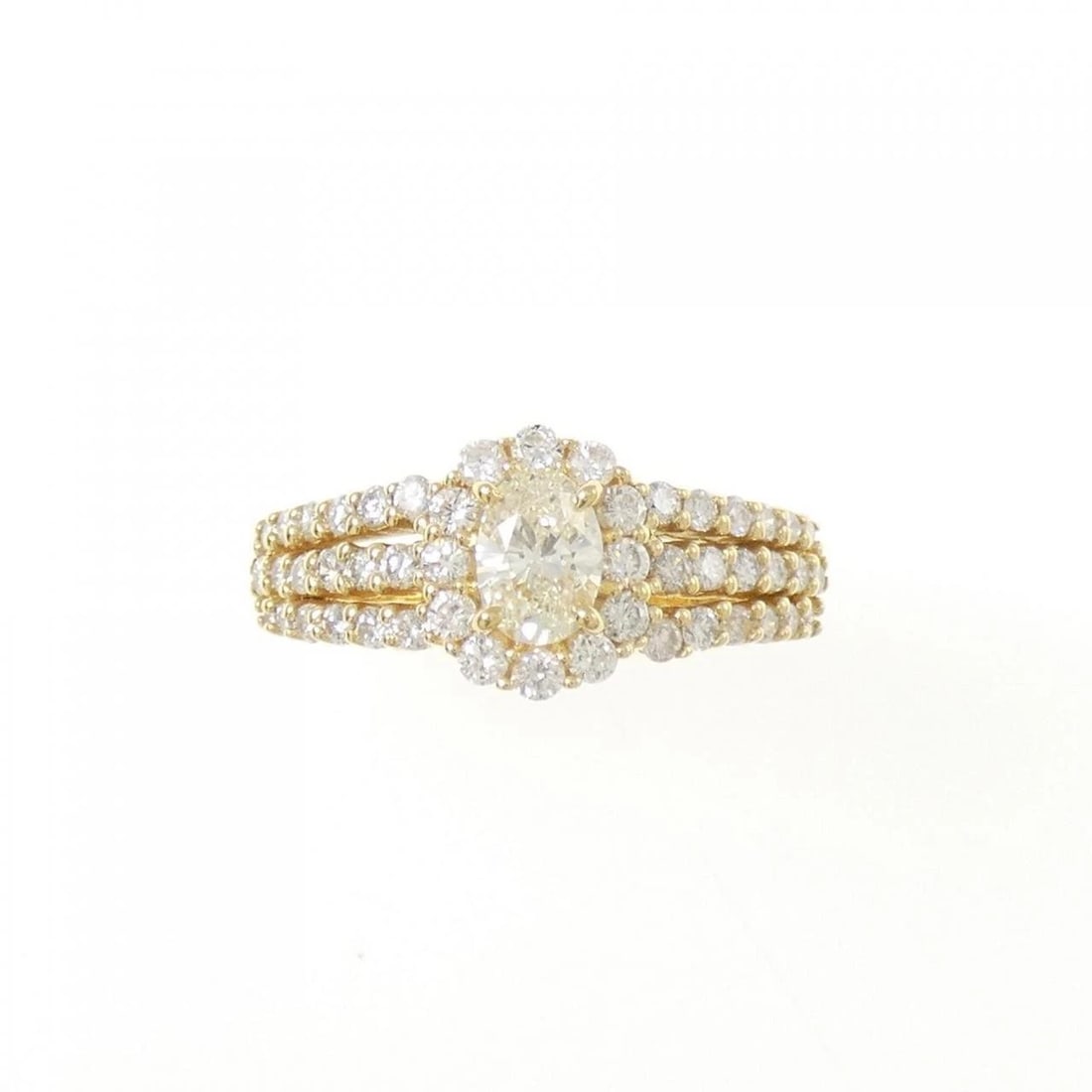 K18YG DIAMOND RING - 2