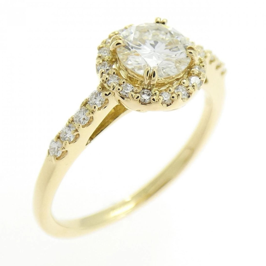 K18YG DIAMOND RING: K18YG Diamond Ring Brand: Unbranded Type: Ring Material: K18 Yellow Gold, Main Stone/Creation Natural Color: yellow gold Size: 6US Accessories: None Accessories Notice: When purchasing