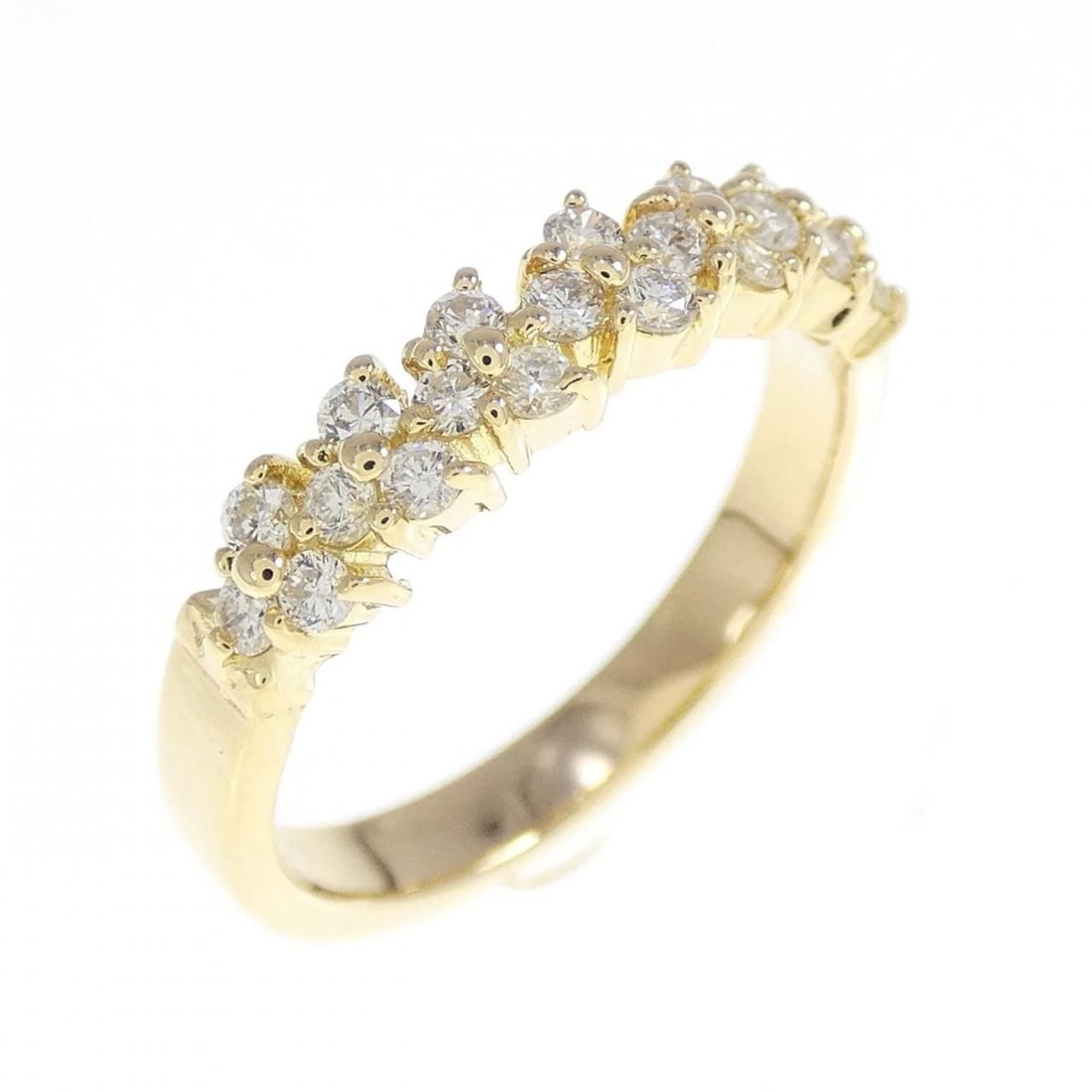 K18YG DIAMOND RING: K18YG Diamond Ring Brand: Unbranded Type: Ring Material: K18 Yellow Gold, Main Stone/Creation Natural Color: yellow gold Size: 4.5-5US Accessories: None Accessories Notice: When purchasing