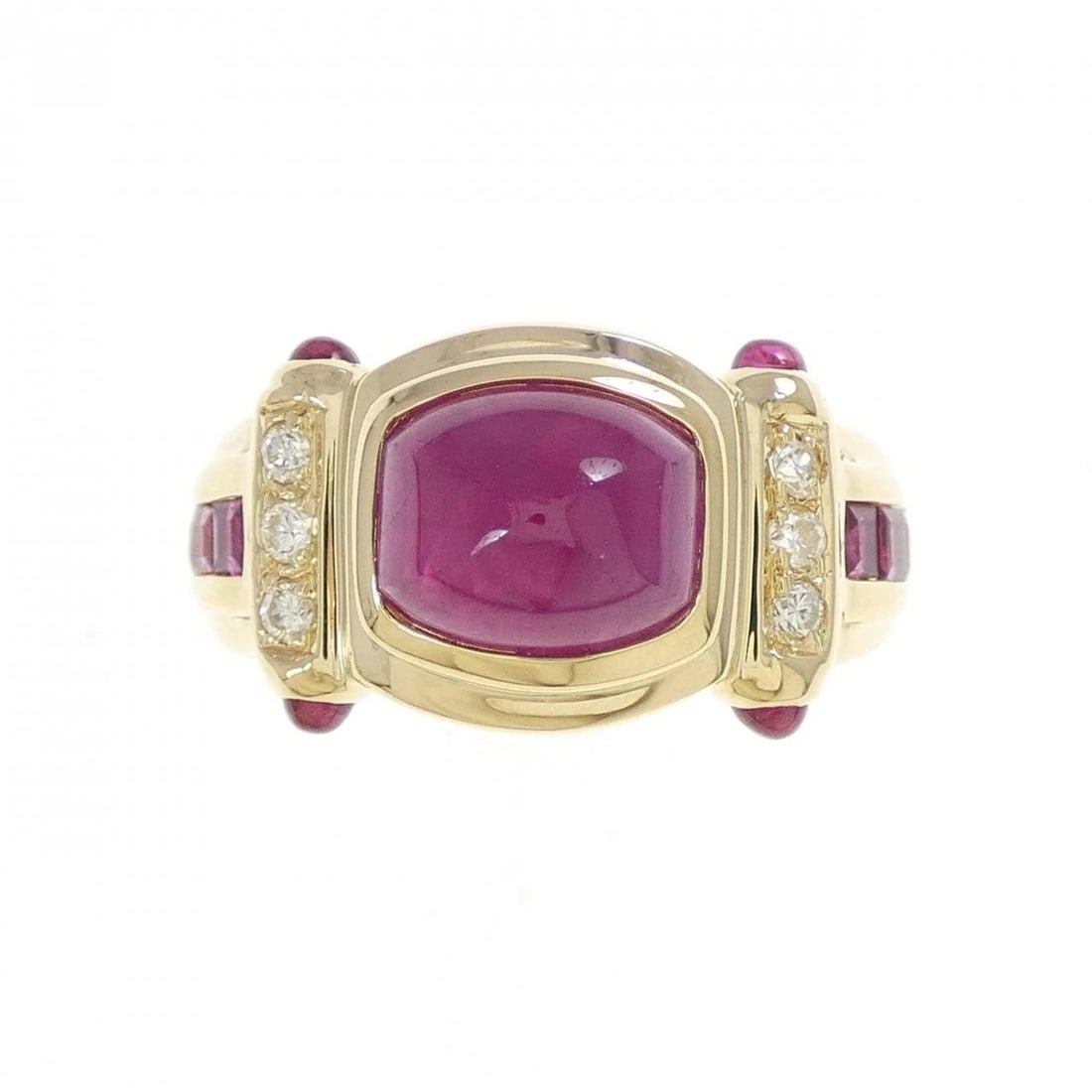 K18YG RUBY RING - 2