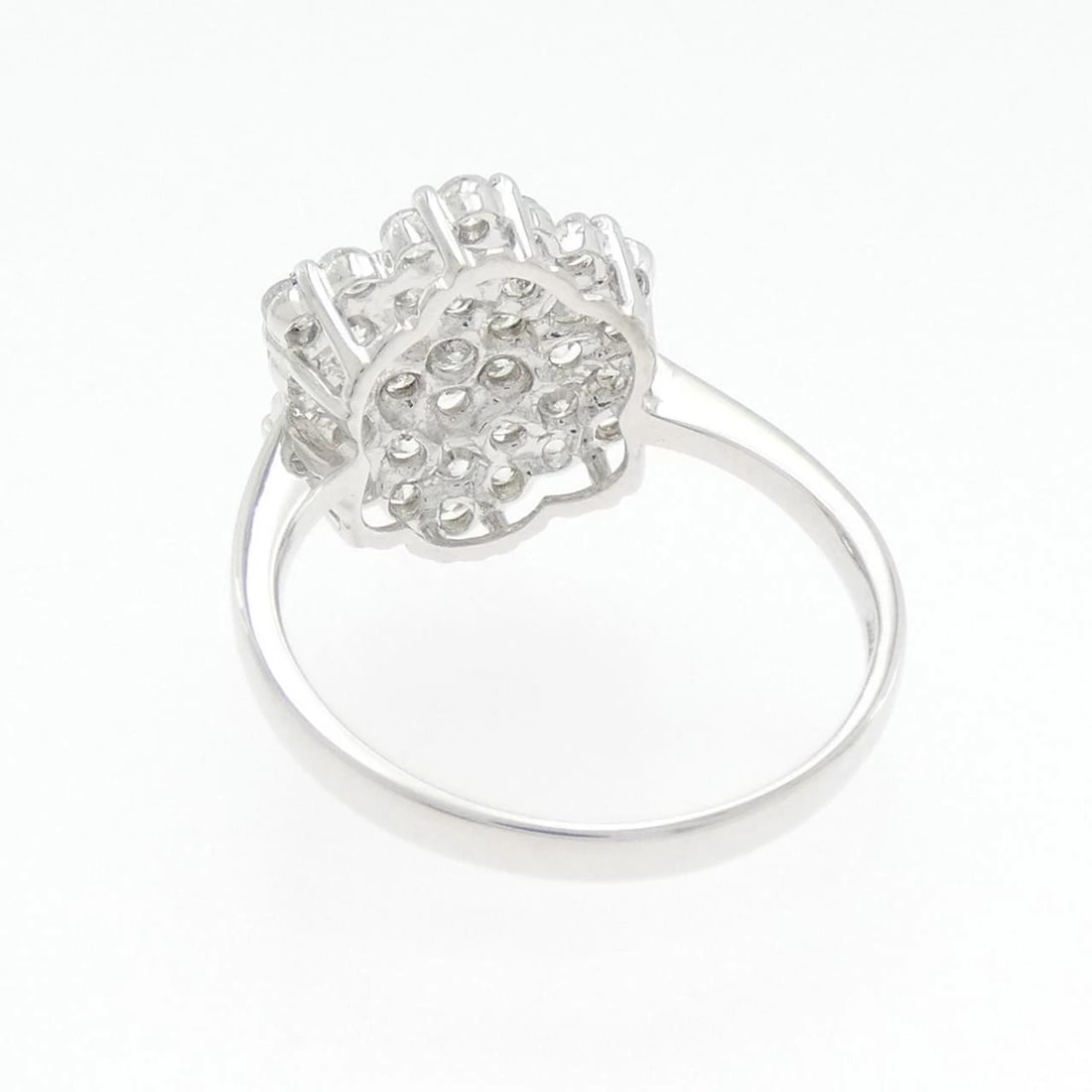 K18WG PAVE DIAMOND RING - 3