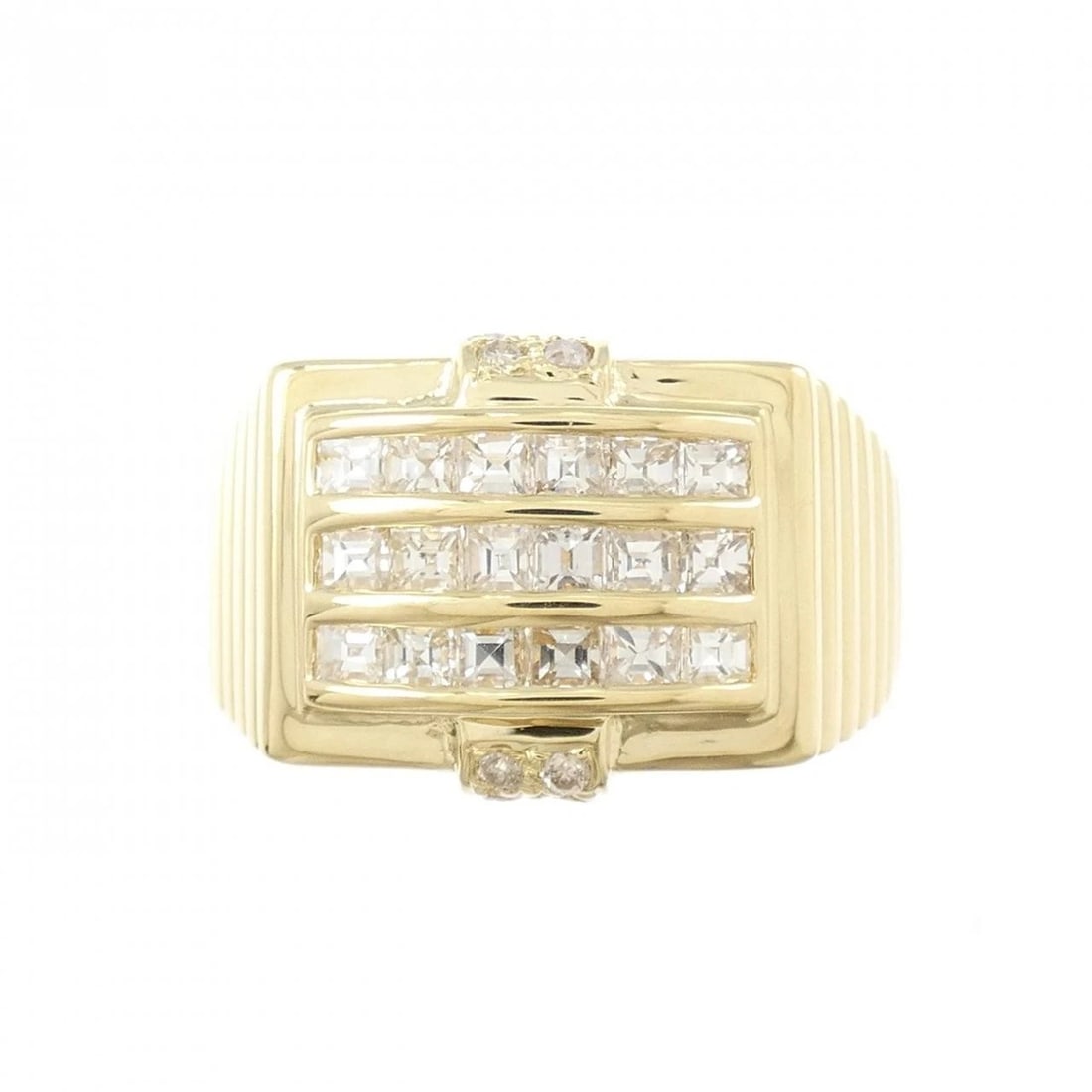 K18YG DIAMOND RING - 2