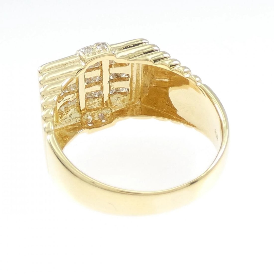 K18YG DIAMOND RING - 3