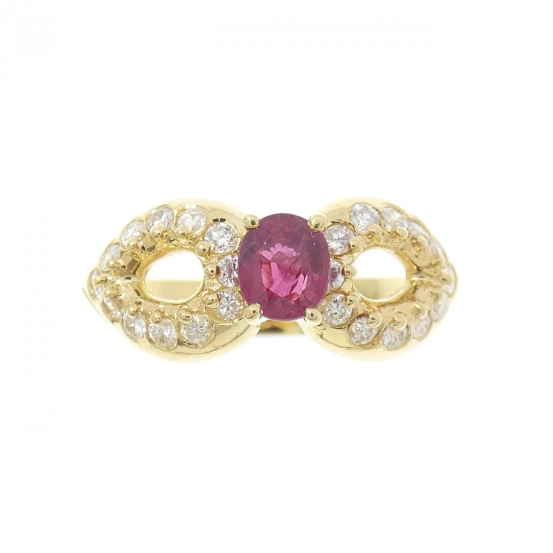 18K YELLOW GOLD RUBY RING - 2
