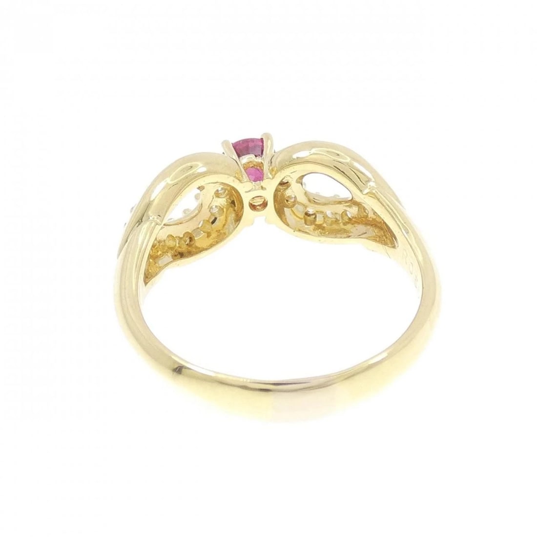 18K YELLOW GOLD RUBY RING - 3
