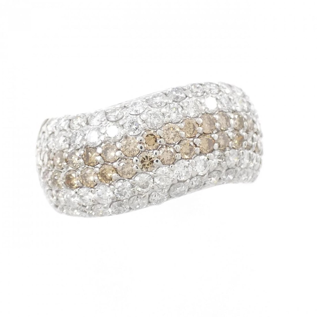 K18WG DIAMOND RING - 2