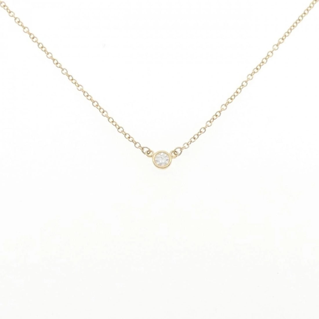 TIFFANY & CO. BY THE YARD NECKLACE: Tiffany & Co. By the Yard Necklace Brand: Tiffany Type: Necklace Material: 750 Yellow Gold, Main Stone/Creation Natural Color: Yellow Gold Size: 41cm,ActualSize Diameter: 3.4mm Chain Max. W: