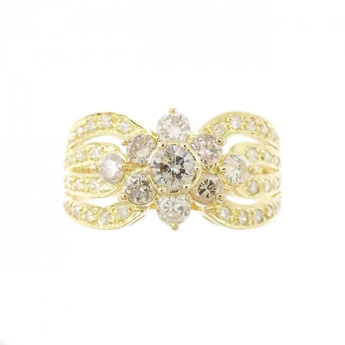 K18YG DIAMOND RING - 2