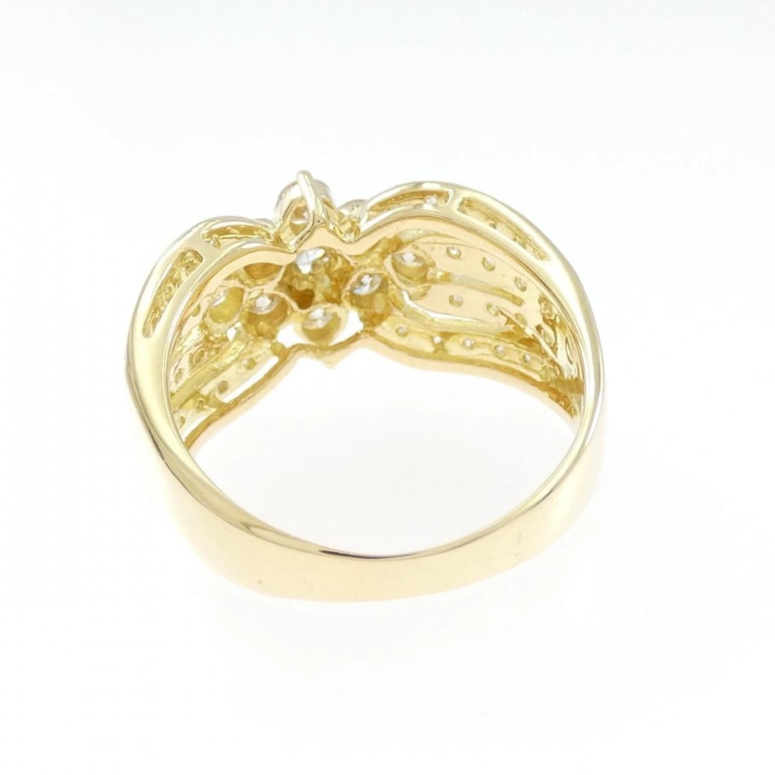 K18YG DIAMOND RING - 3