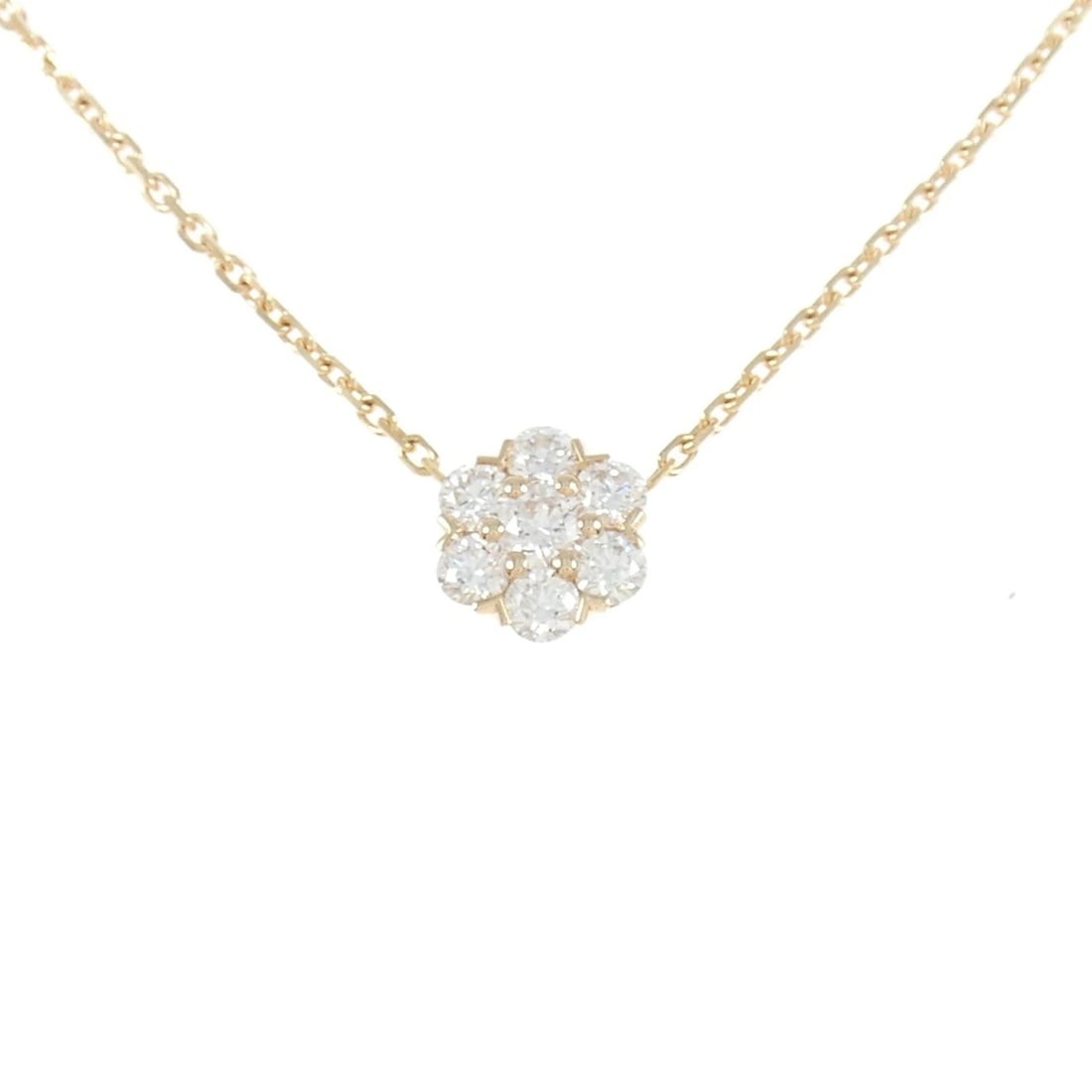 VAN CLEEF & ARPELS FLEURETTE NECKLACE: Van Cleef & Arpels Fleurette Necklace Brand: Van Cleef & Arpels Type: Necklace Material: 750 Pink Gold, Main Stone/Creation Natural Color: Pink Gold Size: 38 42cm,ActualSize Pendant top H x W: