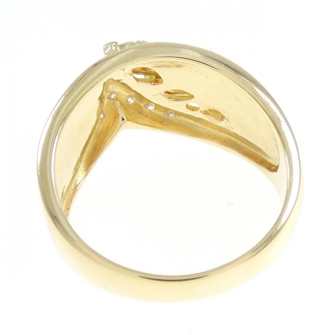 K18YG DIAMOND RING - 3