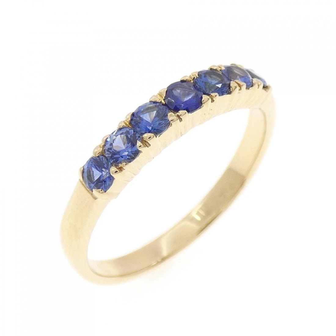 750YG SAPPHIRE RING: 750YG Sapphire Ring Brand: Unbranded Type: Ring Material: 750 Yellow Gold, Main Stone/Creation sapphire Color: yellow gold Size: 6.5US Accessories: None Accessories Notice: When purchasing