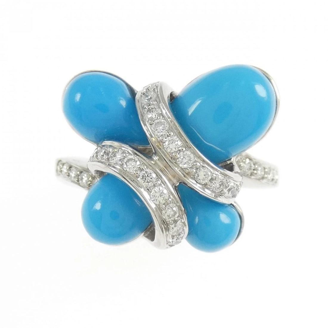 K18WG TURQUOISE RING - 2