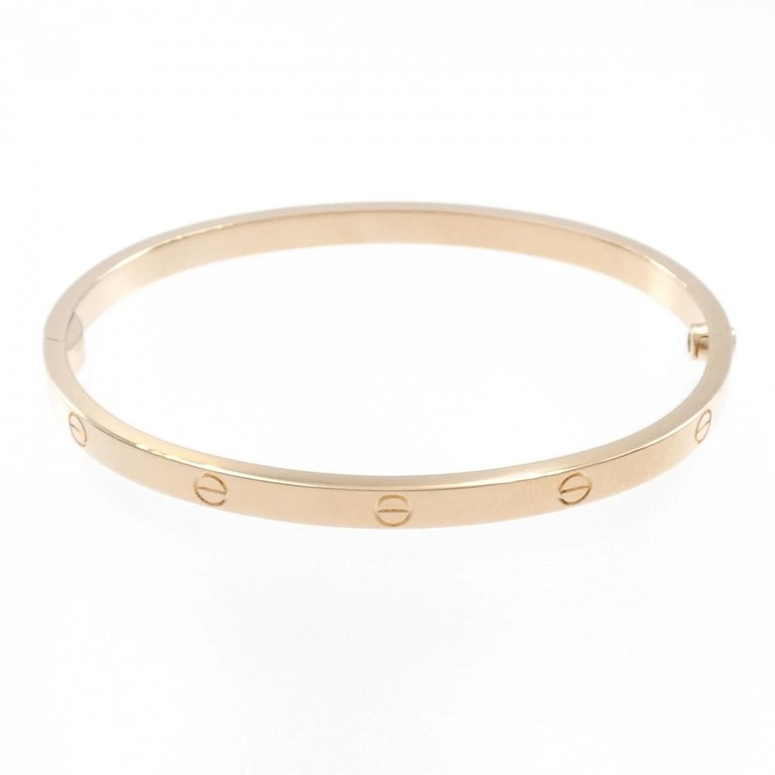 CARTIER LOVE BRACELET SMALL: Cartier Love Bracelet Small Brand: Cartier Type: Bracelet Material: 750 Pink Gold, Color: Pink Gold Size: 15.5cm,ActualSize Max W: 3.6mm Accessories: None Accessories Notice: When purchasi
