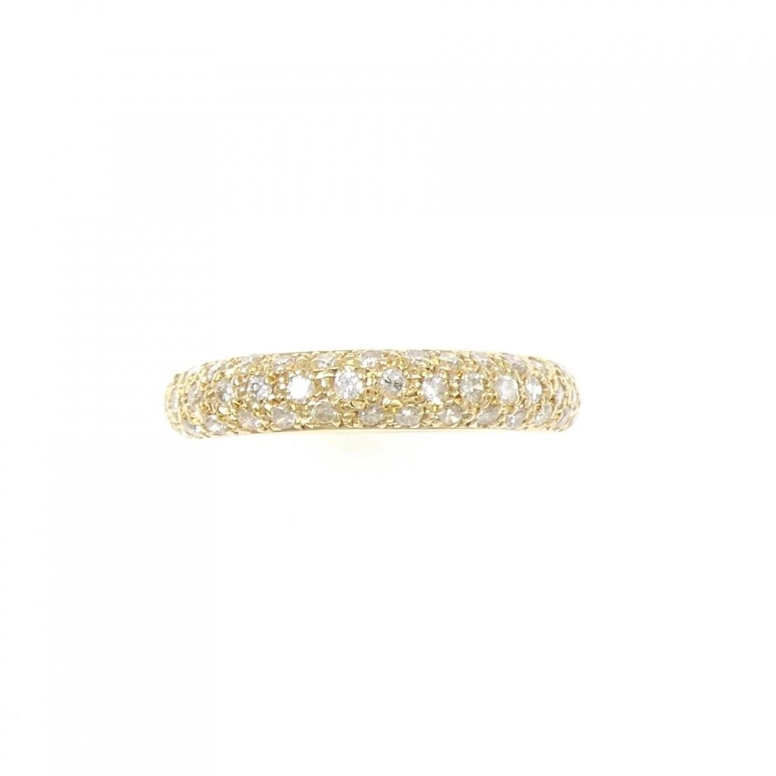 K18YG PAVE DIAMOND RING - 2