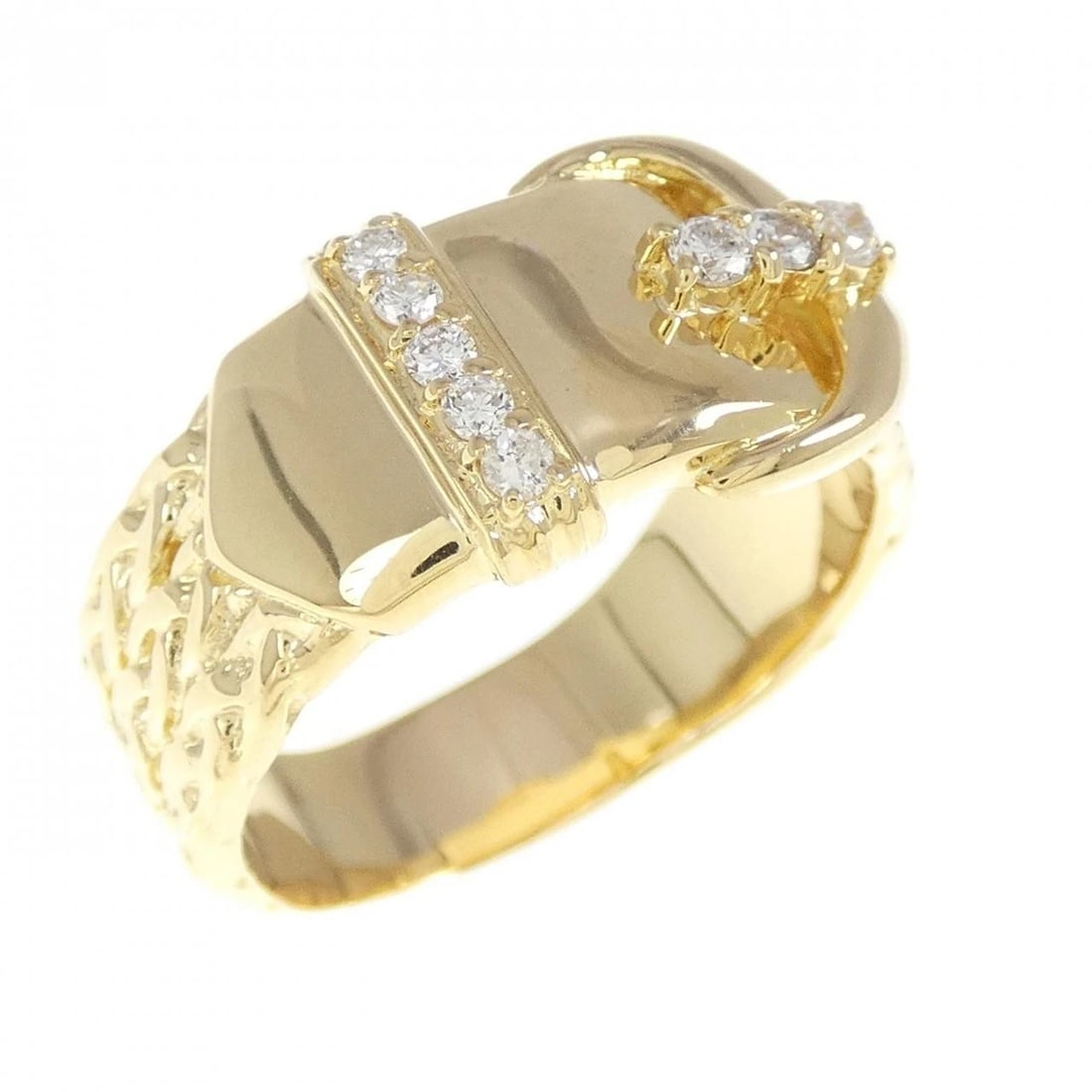 K18YG DIAMOND RING: K18YG Diamond Ring Brand: Unbranded Type: Ring Material: K18 Yellow Gold, Main Stone/Creation Natural Color: yellow gold Size: 7.5-8US Accessories: None Accessories Notice: When purchasing