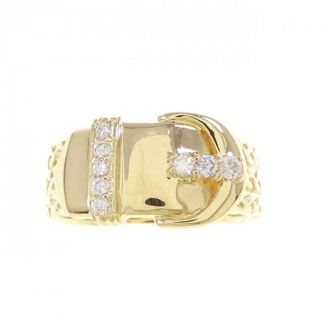 K18YG DIAMOND RING - 2