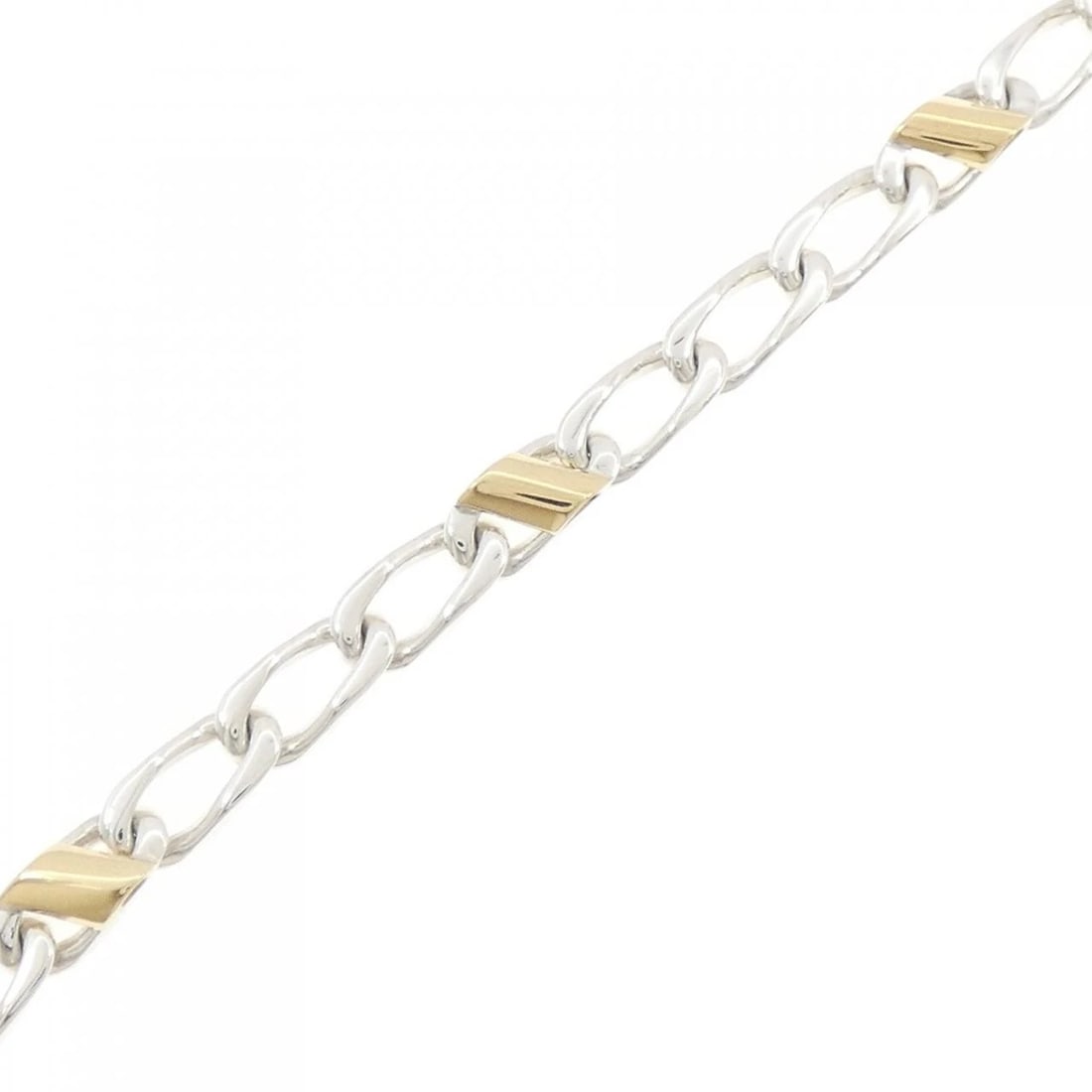 TIFFANY & CO. BRACELET: Tiffany & Co. Bracelet Brand: Tiffany Type: Bracelet Material: 925 Silver 750 Yellow Gold, Color: None Size: 19cm,ActualSize Max W: 5.6mm Accessories: None Accessories Notice: When purchasing