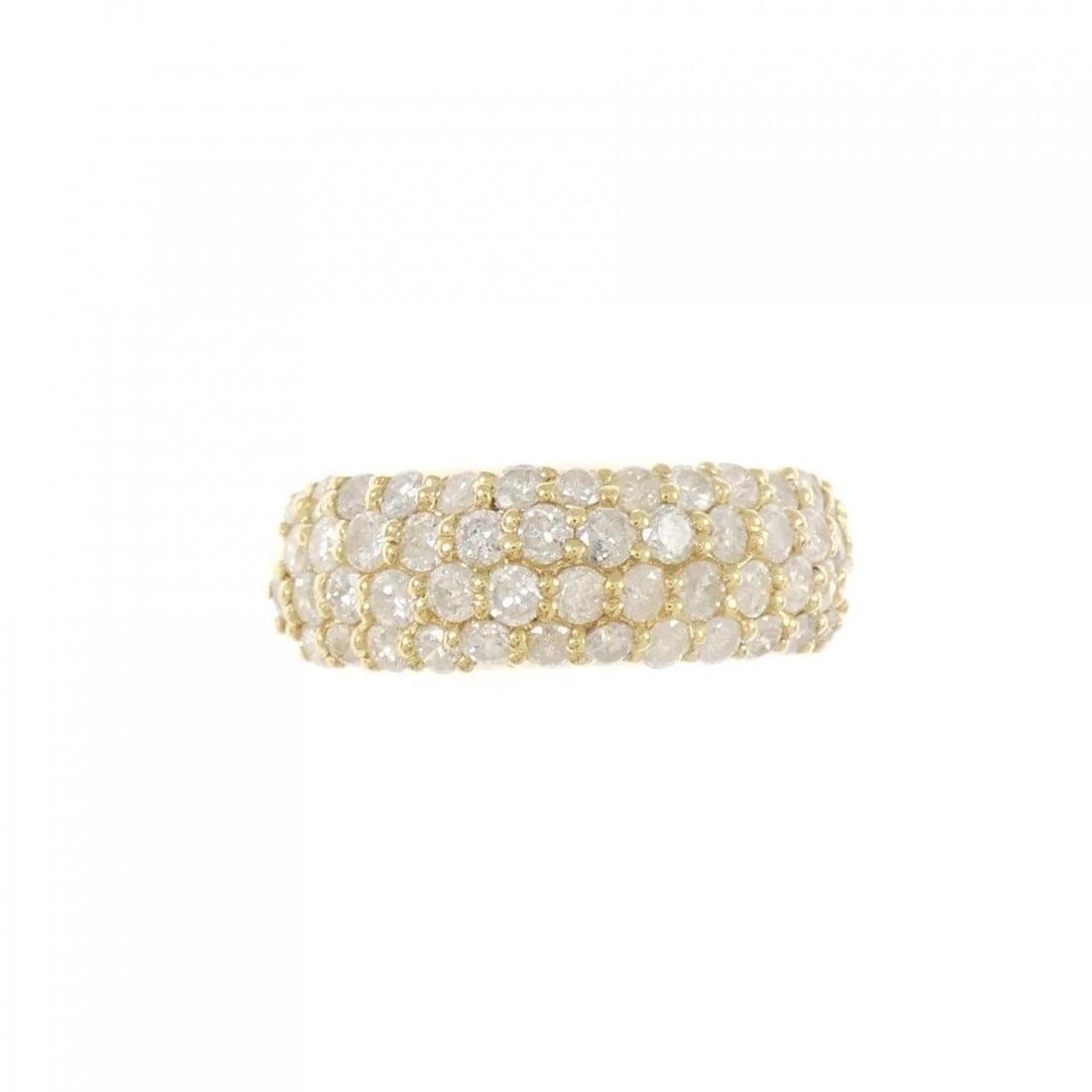 K18YG PAVE DIAMOND RING - 2