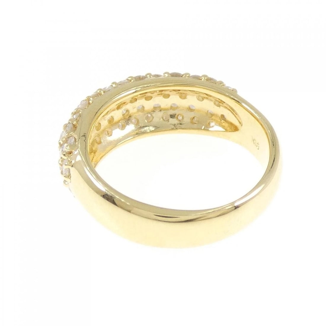 K18YG PAVE DIAMOND RING - 3