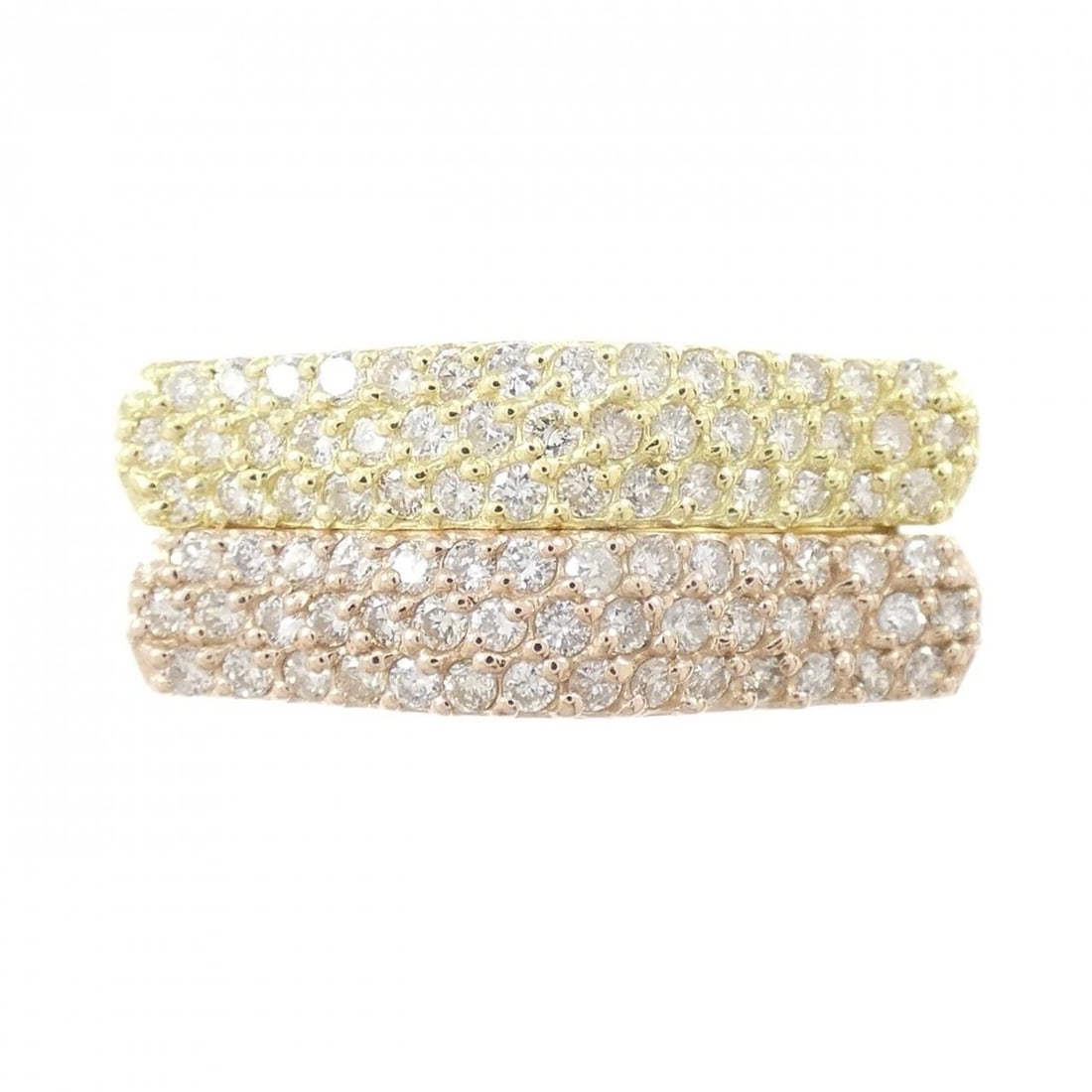 K18YG/K18PG DIAMOND RING - 2