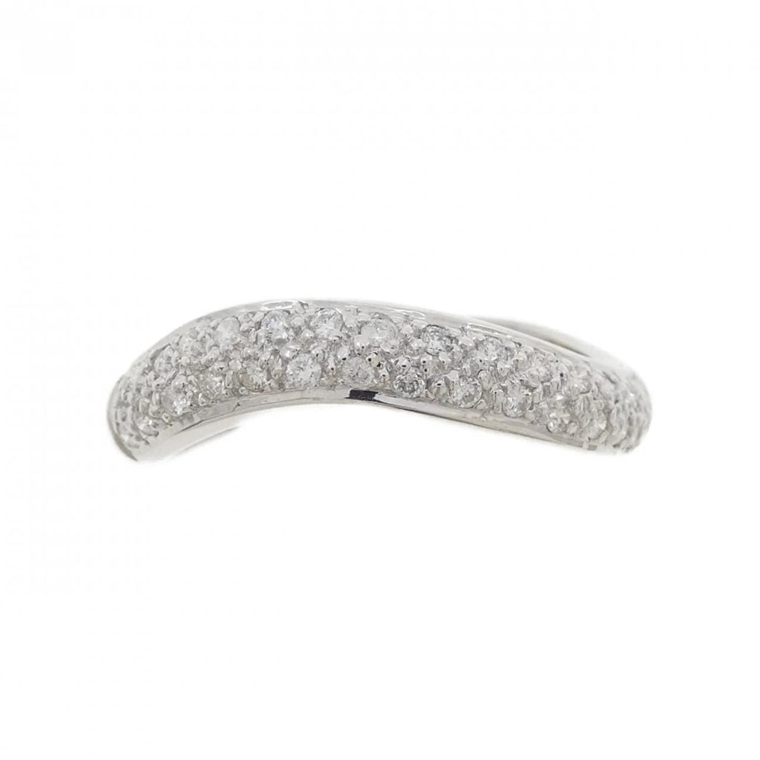 K18WG DIAMOND RING - 2