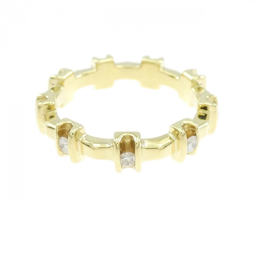 K18YG DIAMOND RING - 2