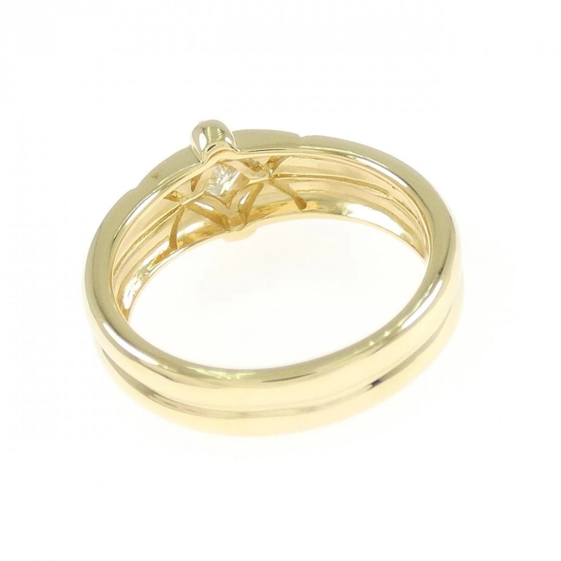 K18YG DIAMOND RING - 3