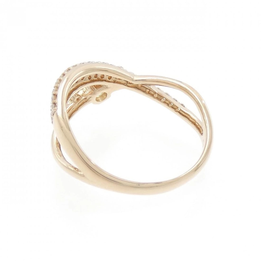 K18PG FLOWER DIAMOND RING - 3