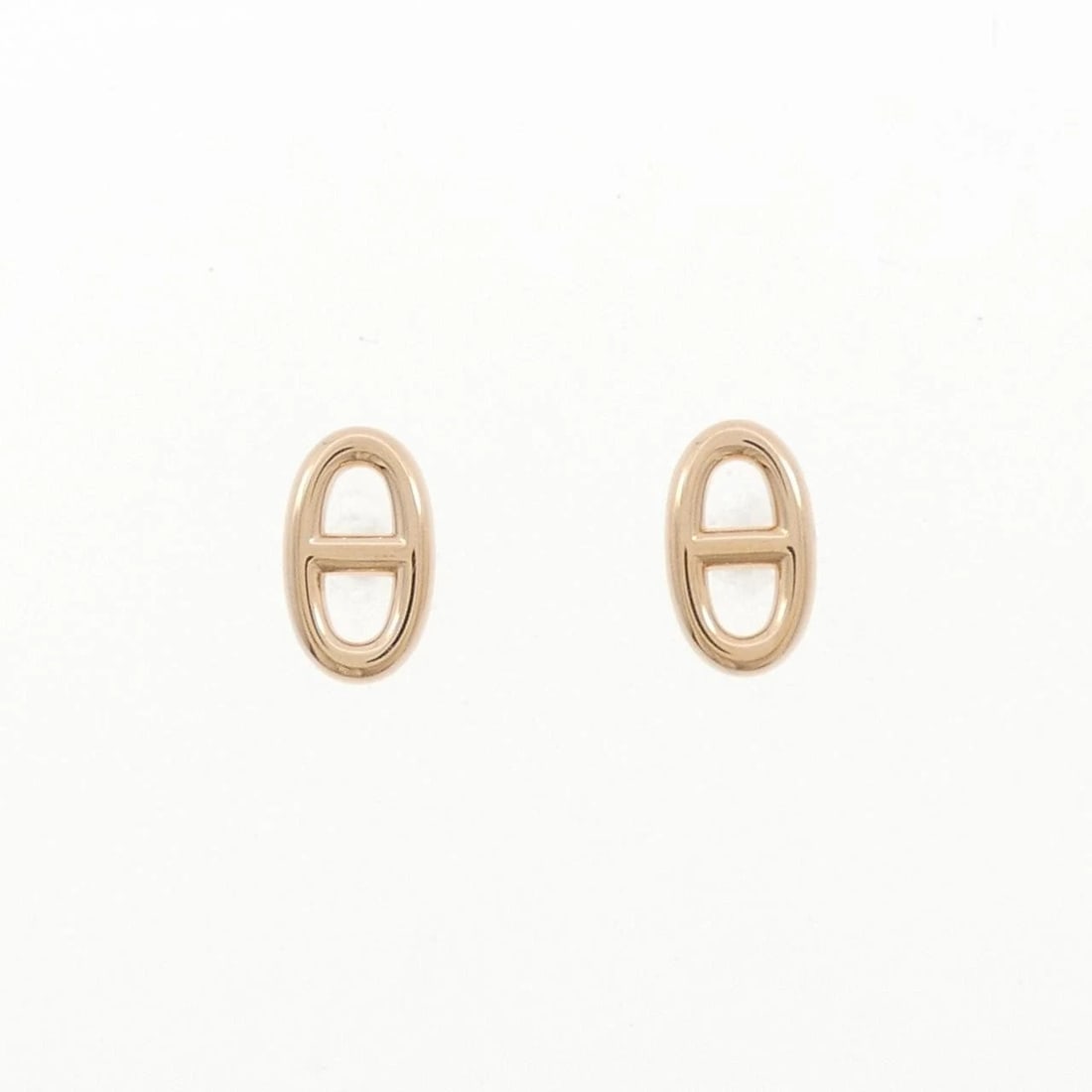 HERMES FARANDOLE EARRINGS: HERMES Farandole Earrings Brand: HERMES Type: Earrings Material: 750 Pink Gold, Color: Pink Gold Size: ActualSize HxW: 9.4mmx5.5mm Accessories: None Accessories Notice: When purchasing pre