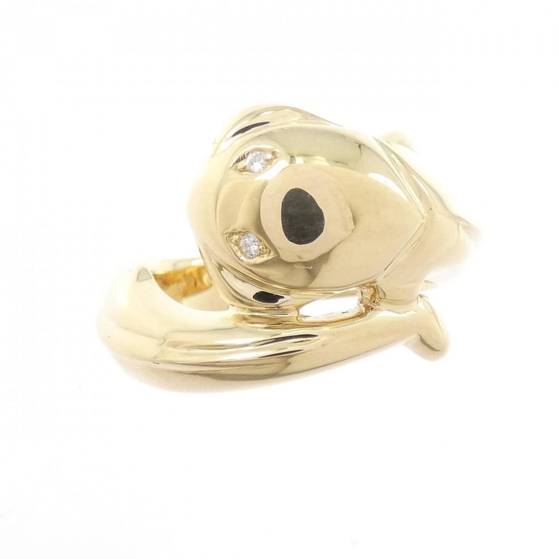 K18YG DIAMOND RING - 2