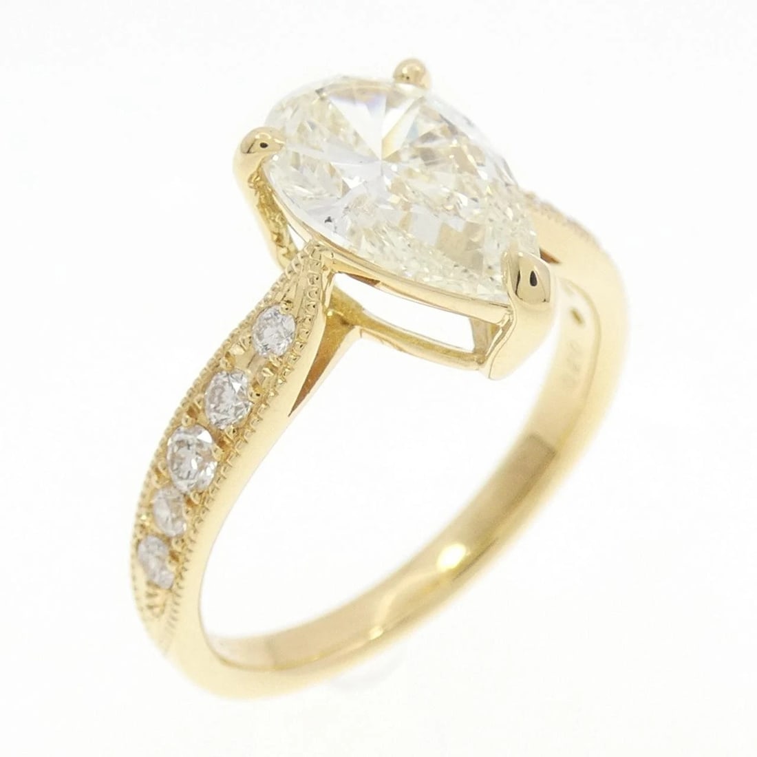 K18YG DIAMOND RING: K18YG Diamond Ring Brand: Unbranded Type: Ring Material: K18 Yellow Gold, Main Stone/Creation Natural Color: yellow gold Size: 6.5 (US size) Accessories: None Accessories Notice: When