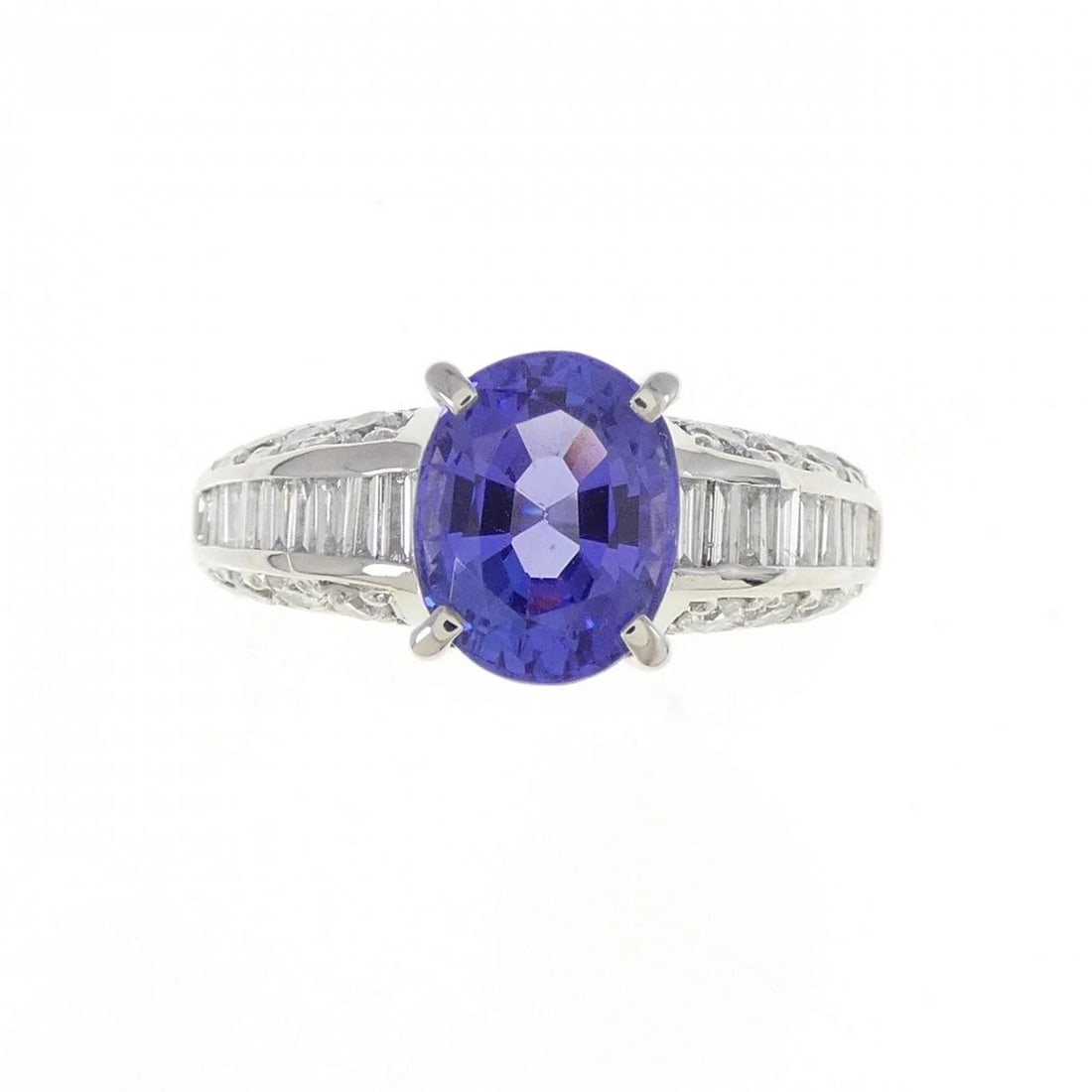 PT900 TANZANITE RING - 2