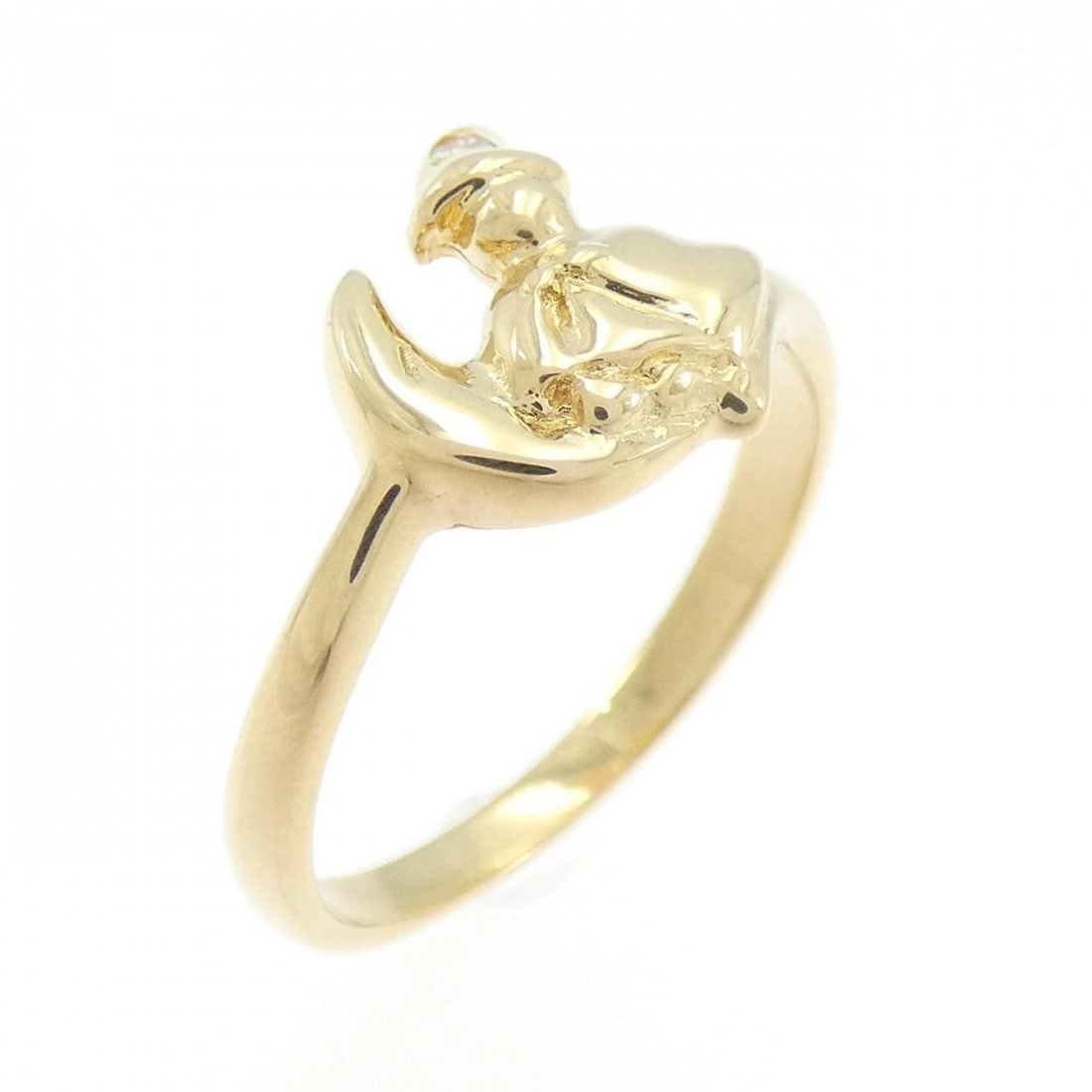 K18YG DIAMOND RING: K18YG Diamond Ring Brand: Unbranded Type: Ring Material: K18 Yellow Gold, Main Stone/Creation Natural Color: yellow gold Size: 4-4.5US Accessories: None Accessories Notice: When purchasing