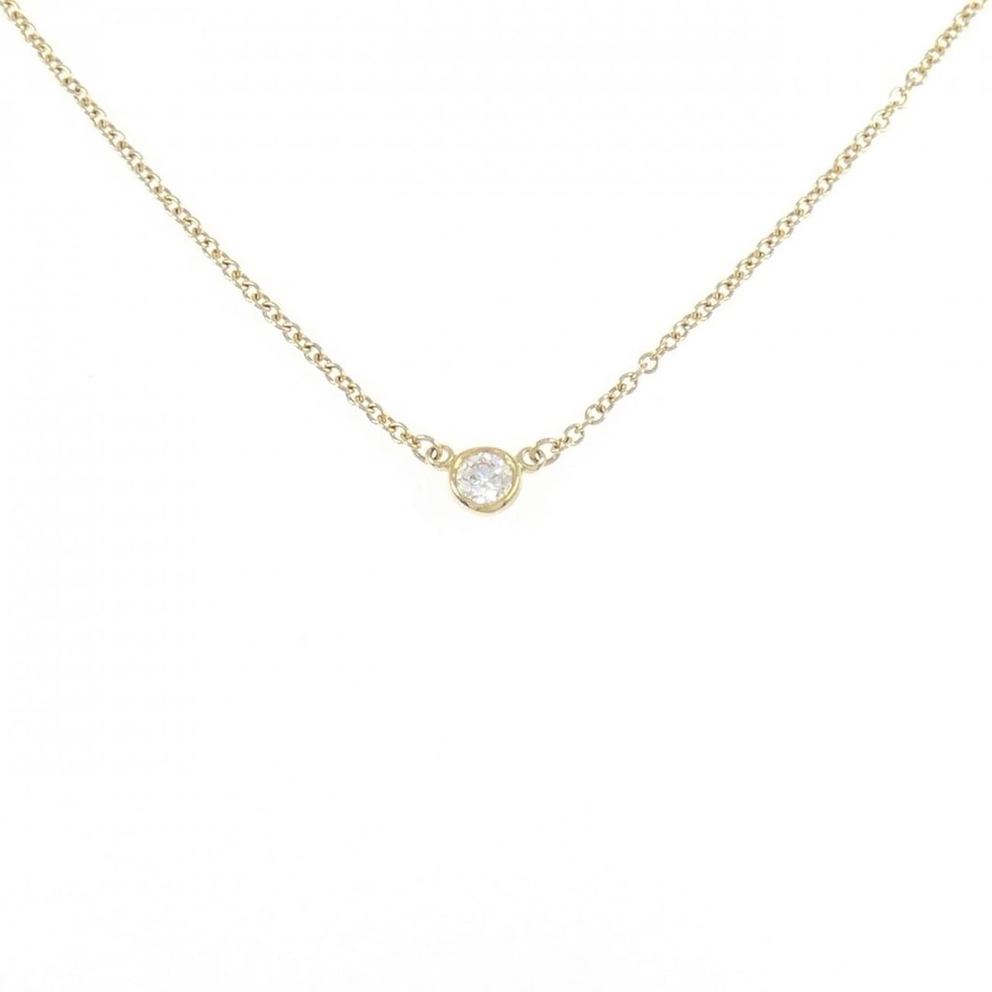 TIFFANY & CO. BY THE YARD NECKLACE: Tiffany & Co. By the Yard Necklace Brand: Tiffany Type: Necklace Material: 750 Yellow Gold, Main Stone/Creation Natural Color: Yellow Gold Size: 41cm,ActualSize Diameter: 3.7mm Chain Max. W: