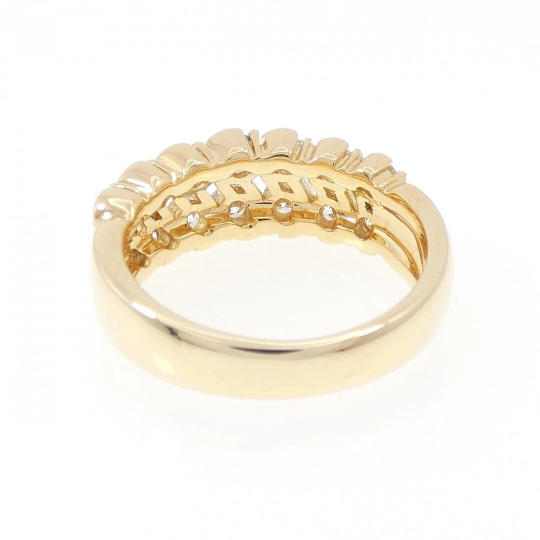K18YG DIAMOND RING - 3
