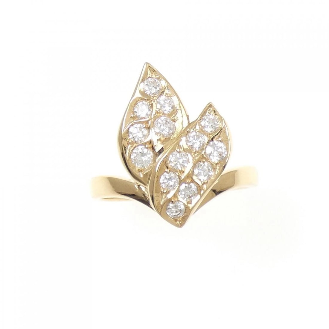 K18YG DIAMOND RING - 2