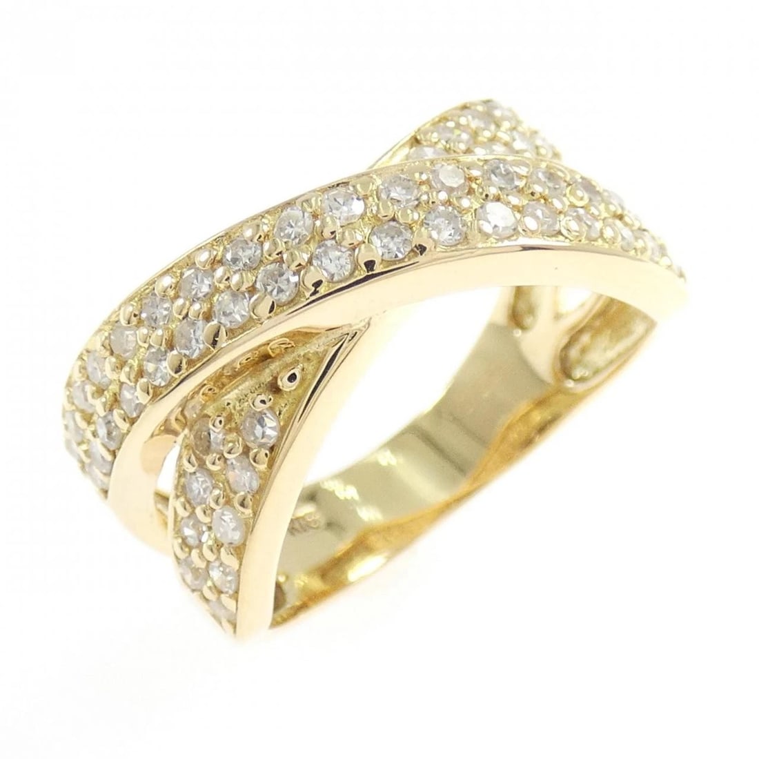 K18YG DIAMOND RING: K18YG Diamond Ring Brand: Unbranded Type: Diamond ring Material: 18K yellow gold, Main Stone/Creation Natural Color: yellow gold Size: 6.5-7US Accessories: None Accessories Notice: When pu