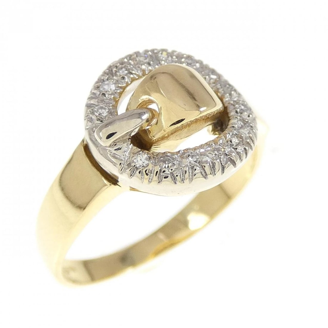 750YG 750WG DIAMOND RING: 750YG 750WG Diamond Ring Brand: Unbranded Type: Ring Material: 750 Yellow Gold 750 White Gold, Main Stone/Creation Natural Color: Yellow Gold Size: 5 (US size) Accessories: None Accessories